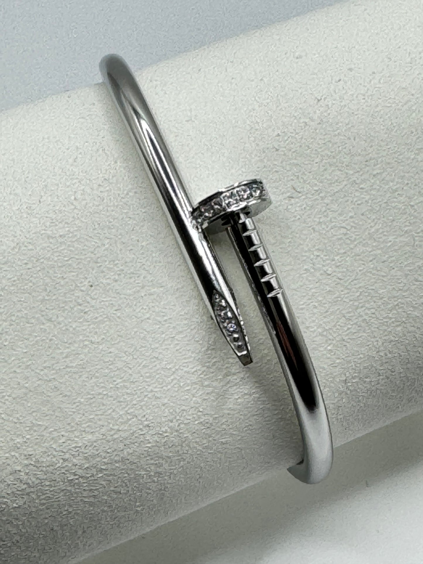 18k Gold Plated Stainless Steel Nail Bangle