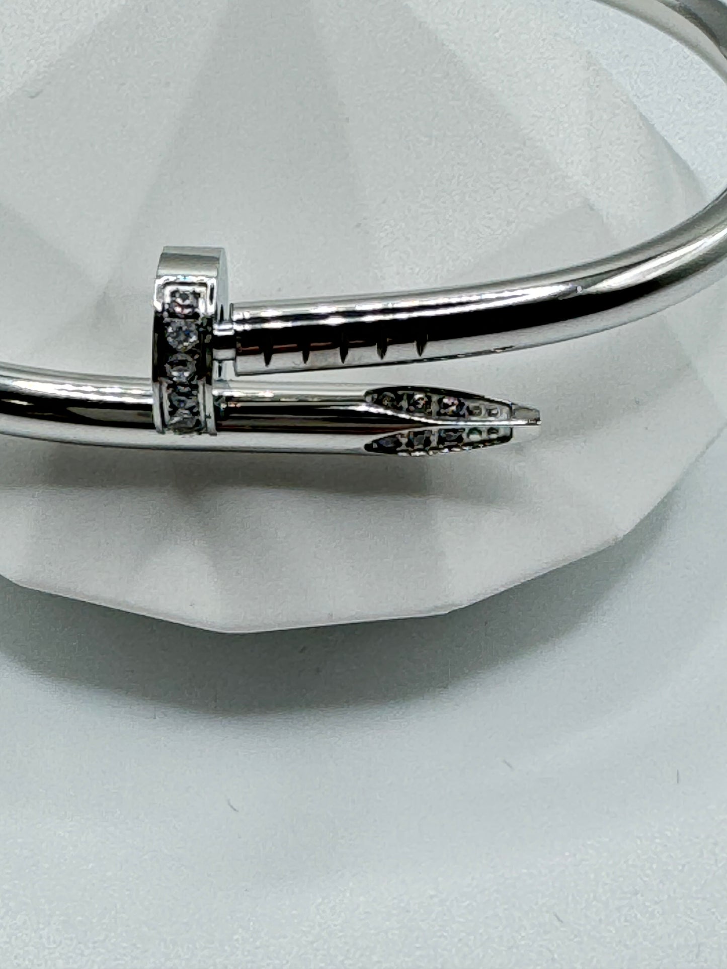18k Gold Plated Stainless Steel Nail Bangle