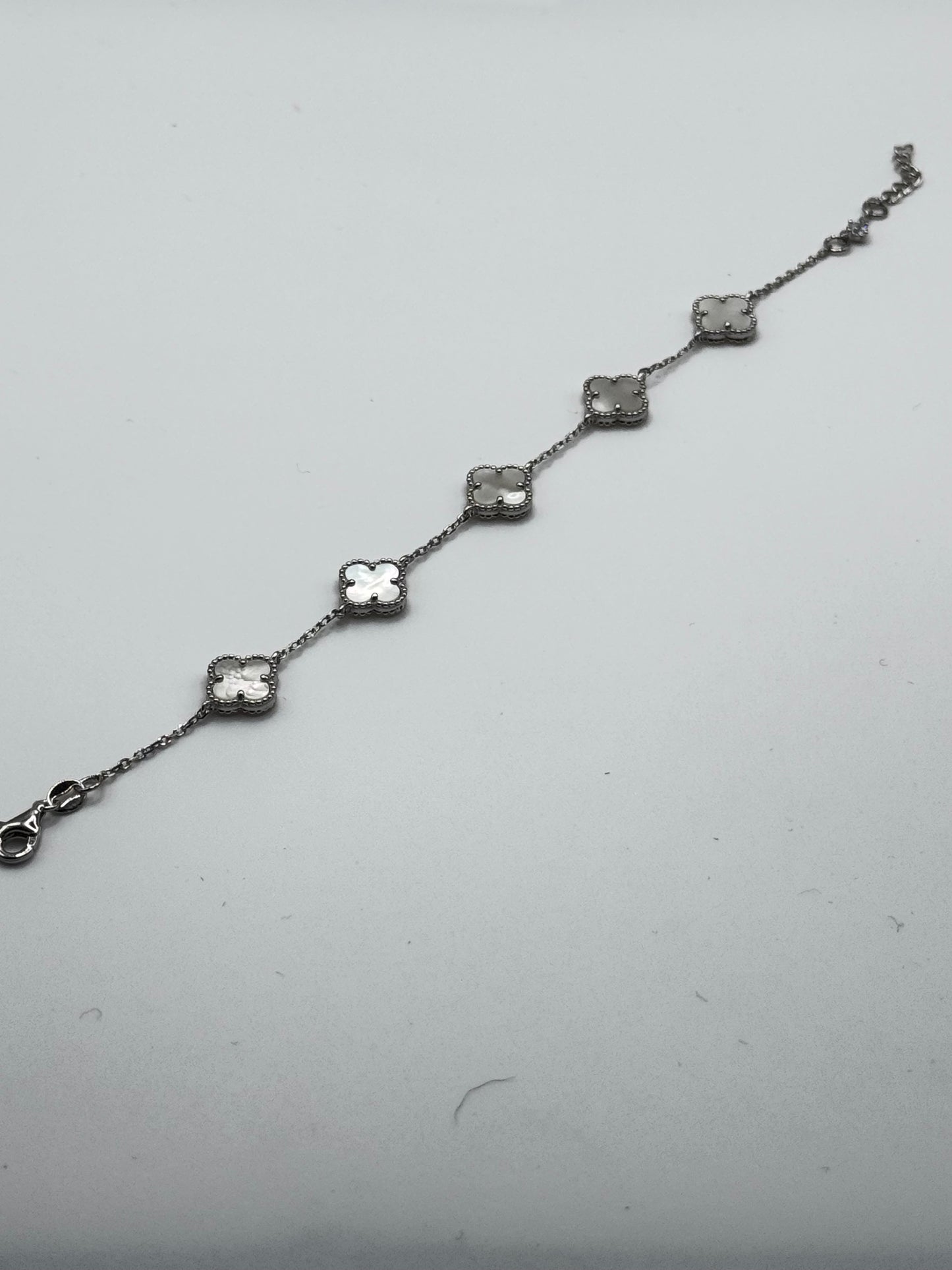 925 Sterling Silver Clover Bracelet